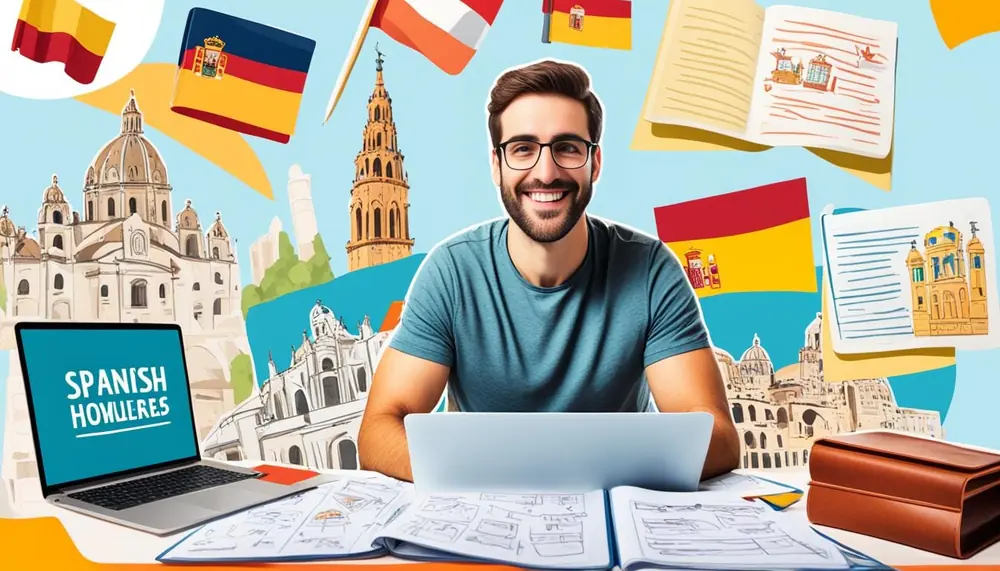 como aprender espanhol em casa