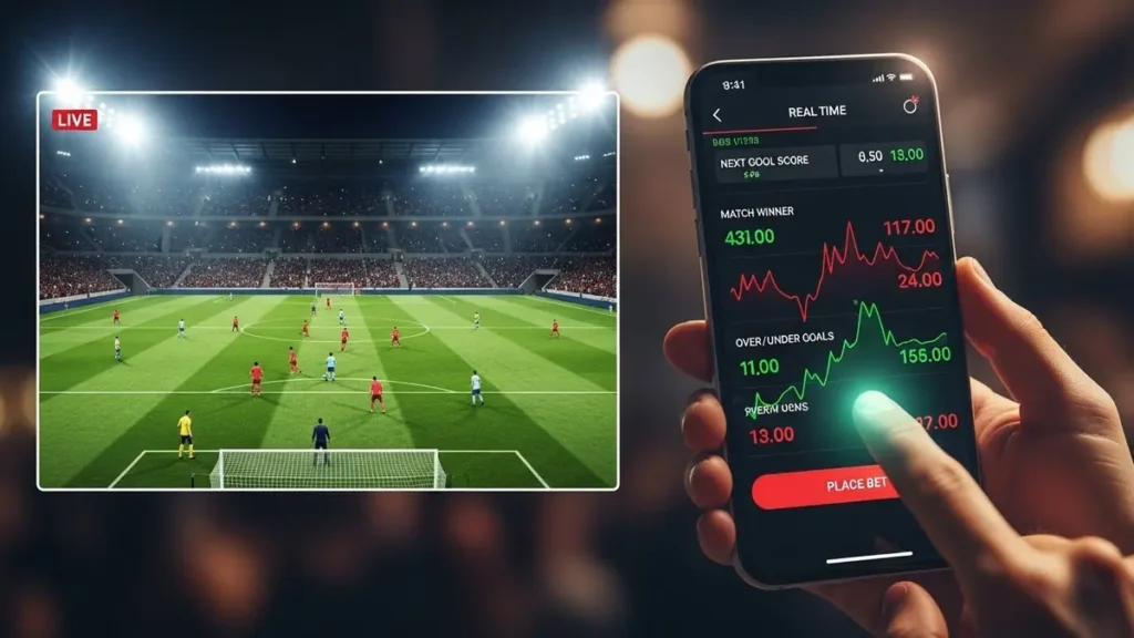 Como funcionam apostas esportivas em tempo real