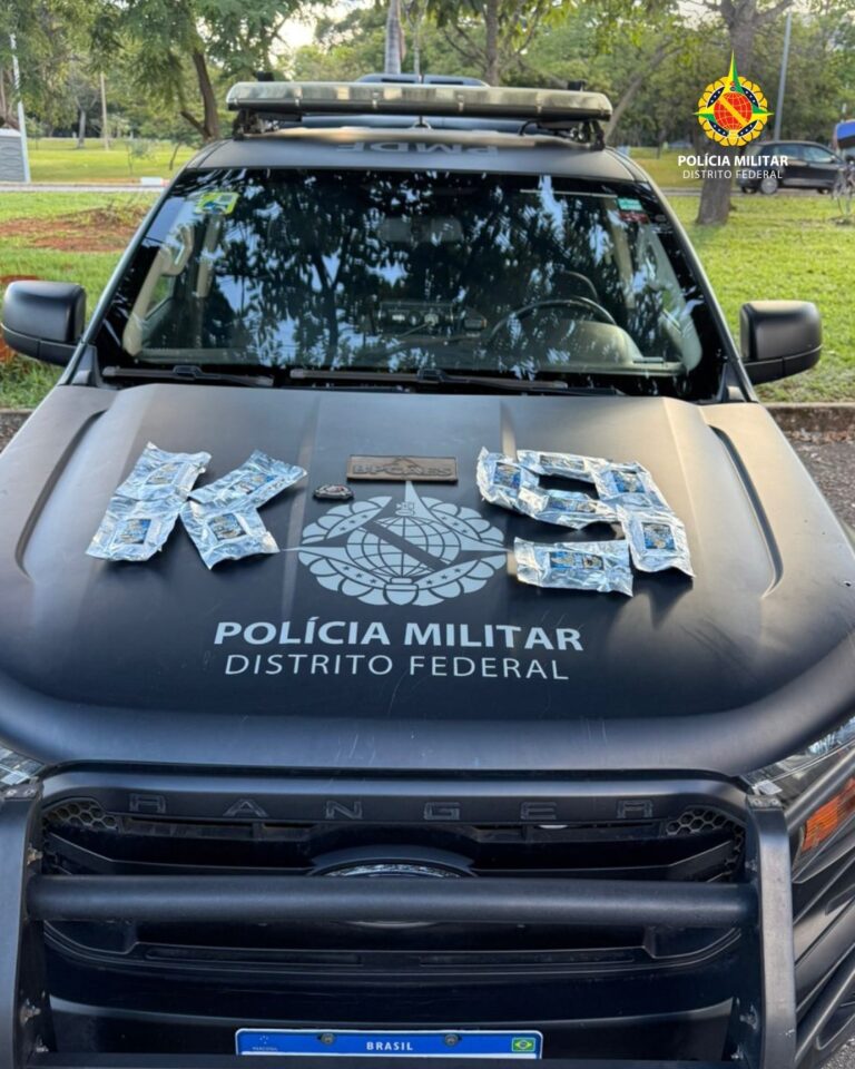 Cão da PMDF apreende R$ 100 mil em drogas