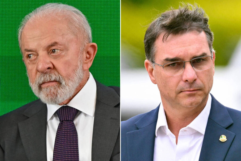 Lula e Flávio Bolsonaro disputam palanques em estados Lula e Flávio Bolsonaro disputam palanques em estados